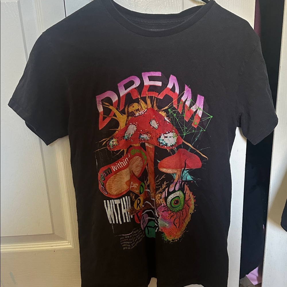 TEEN HEARTS Black Graphic Dream T-Shirt with Colorful Design